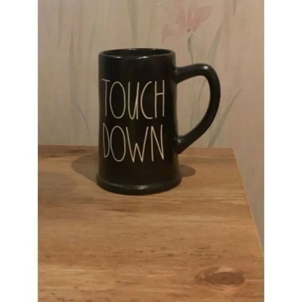 Rae Dunn Black Touch Down Mug